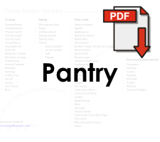 Pantry staples
