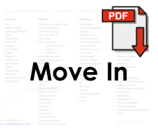 Apartment move-in checklist